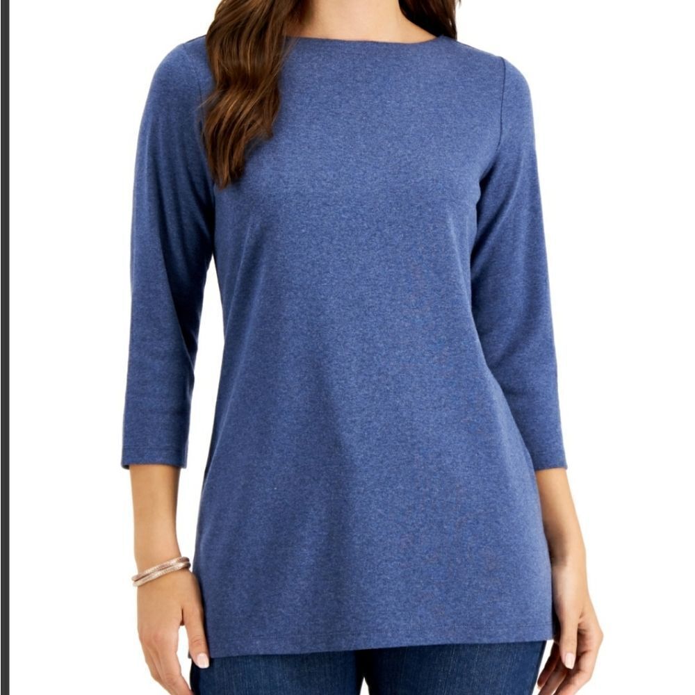 Karen Scott Boat-Neck Tunic sz 1x